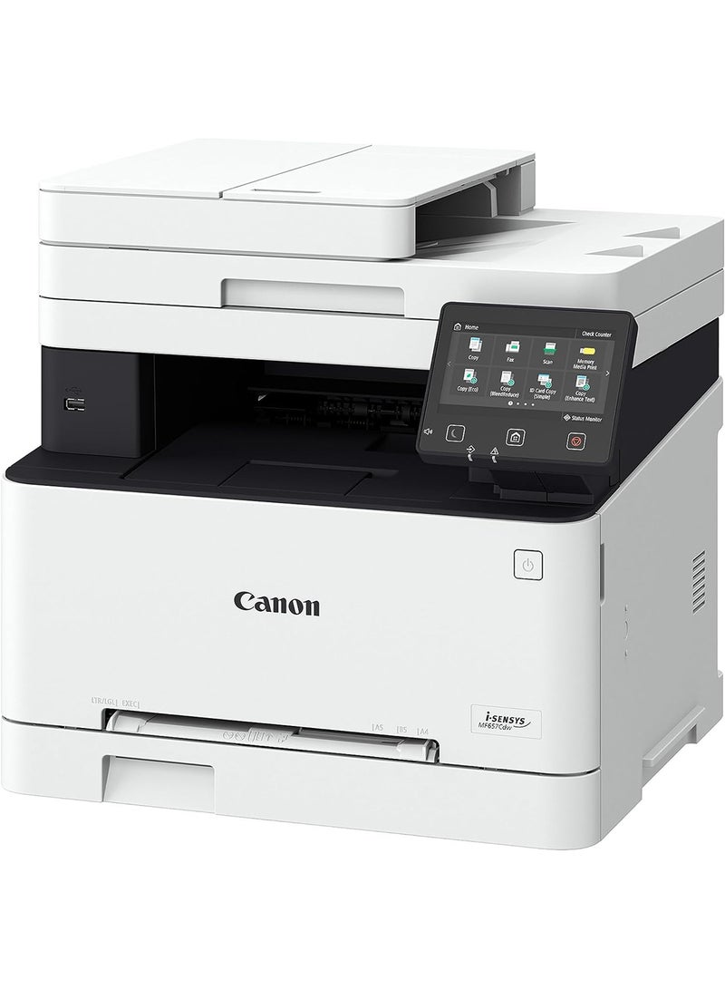 Canon i-SENSYS MF657Cdw 4-in-1 (Print, Copy, Scan, Fax) Multifunction Colour Wi-Fi Printer White/Black - Image 2