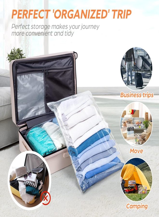 Product Name: 16 Extra Large 18x24 inch Plastic Storage Bags, 5 Gallon Capacity for Clothes, Travel, Moving, Camping. Giant Zipper Bags for Storage. Travel Essentials, Perfect Storage Accessories. - Image 2