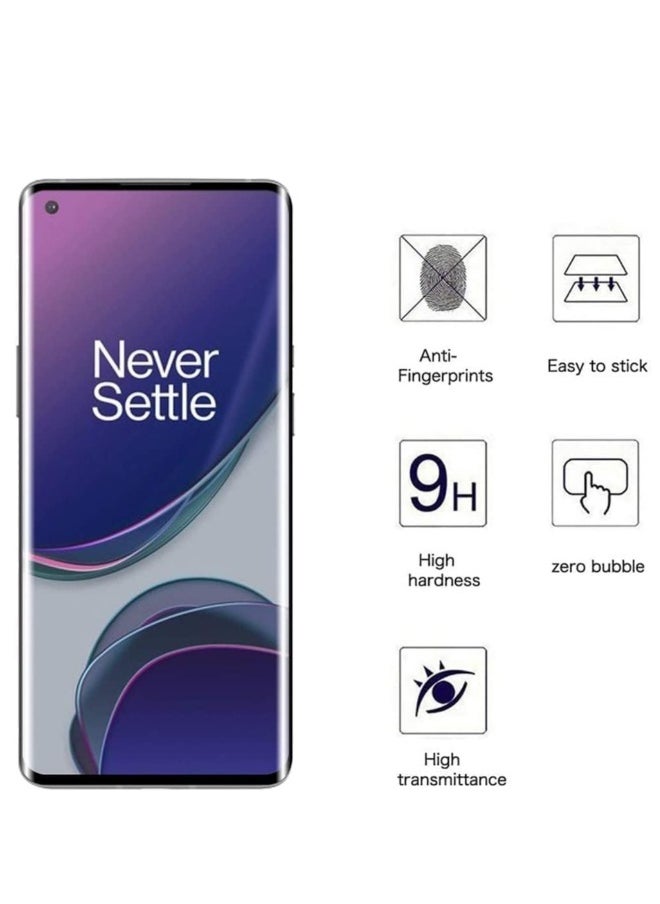 DUSALA - 2-Pack Tempered Glass Screen Protector for OnePlus 9 Pro – UV Light Installation Kit, Ultra HD Clear 9H Hardness, Full Edge-to-Edge Coverage, Anti-Scratch, Bubble-Free, High Touch Sensitivity, Easy Install Protection - Image 1