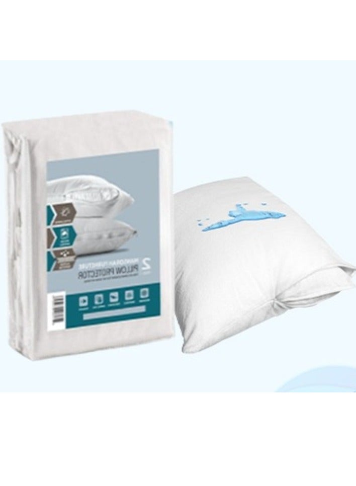 سليب لاند بكج ( لباد فندقي مقاس 200×120 سم ارتفاع 14 سم + واقي مرتبة مقاس 200×120 سم + طقم واقي مخدة ) - Image 3