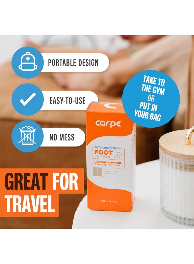 Carpe Carpe Antiperspirant Foot Lotion, A dermatologist-recommended solution to stop sweaty, smelly feet, Helps prevent blisters, Great for hyperhidrosis - Image 4
