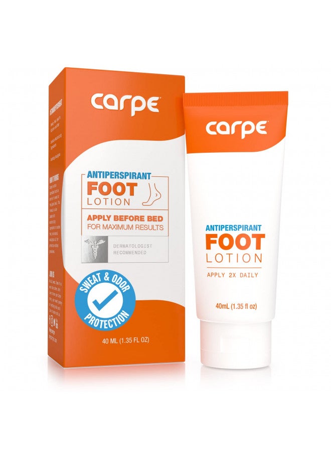 Carpe Carpe Antiperspirant Foot Lotion, A dermatologist-recommended solution to stop sweaty, smelly feet, Helps prevent blisters, Great for hyperhidrosis - Image 1