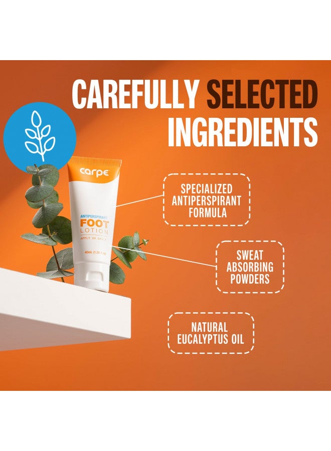 Carpe Carpe Antiperspirant Foot Lotion, A dermatologist-recommended solution to stop sweaty, smelly feet, Helps prevent blisters, Great for hyperhidrosis - Image 3