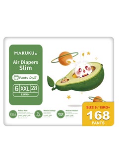Air Slim Pants Diapers - Size 6 (15+kg) | 18-24 months | 168 Pieces