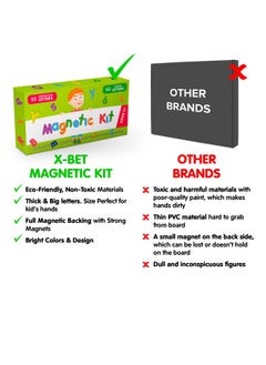 X-bet MAGNET Foam Magnets And Magnetic Letters For Toddlers And Kids - Abc Alphabet Magnets For Refrigerator And Dry Erase Board - Baby Magnets For Fridge And Whiteboard - Ideal For Kids!  - Image 4