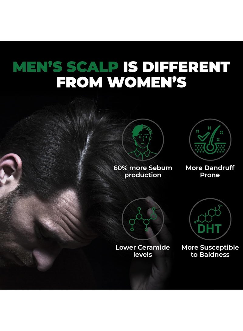 BEARDO Thin Hair Thickening Sulphate Free Shampoo for Men 200 ml | With Biotin, Keratin, Saw Palmetto | Sulphate and Paraben Free Shampoo | For Strong & Thick Hair - Image 3