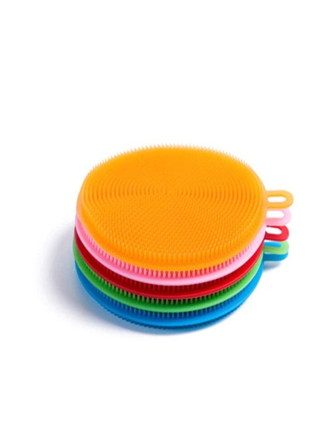 Utriorix Silicone Double-Side Cleaning Dish Washing Kitchen Accessories Brush Bowl Pot Pan Wash Cleaning Brushes Cooking Tool Cleaner Sponges Scouring (5 pcs) - Image 3