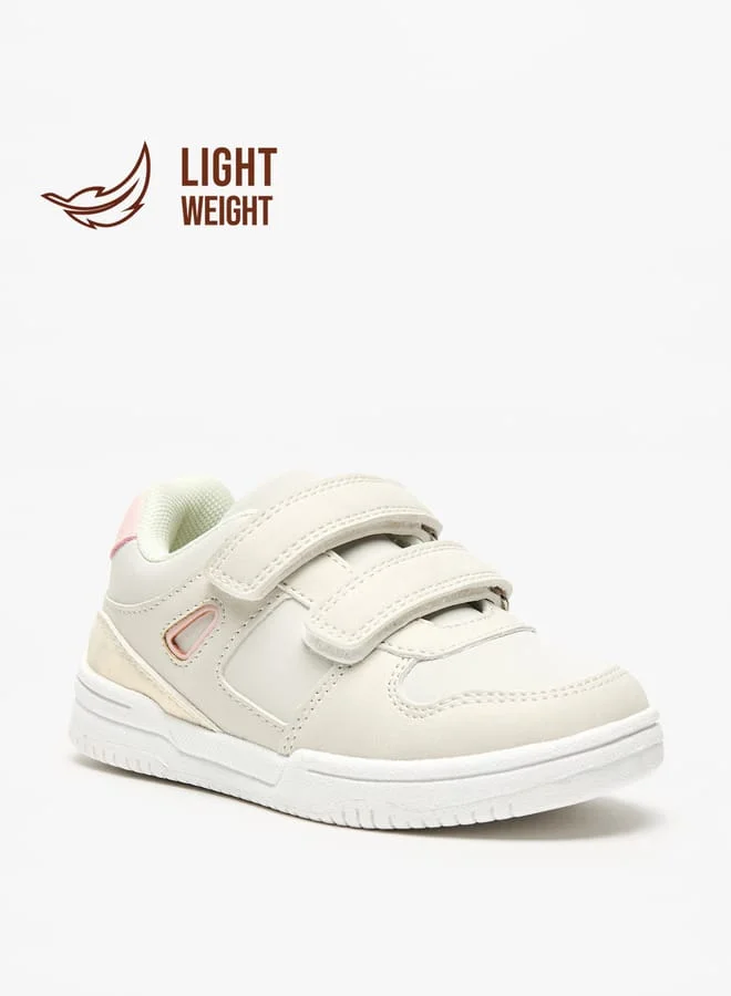 Barefeet Panelled Lightweight Sneakers with Hook and Loop Closure