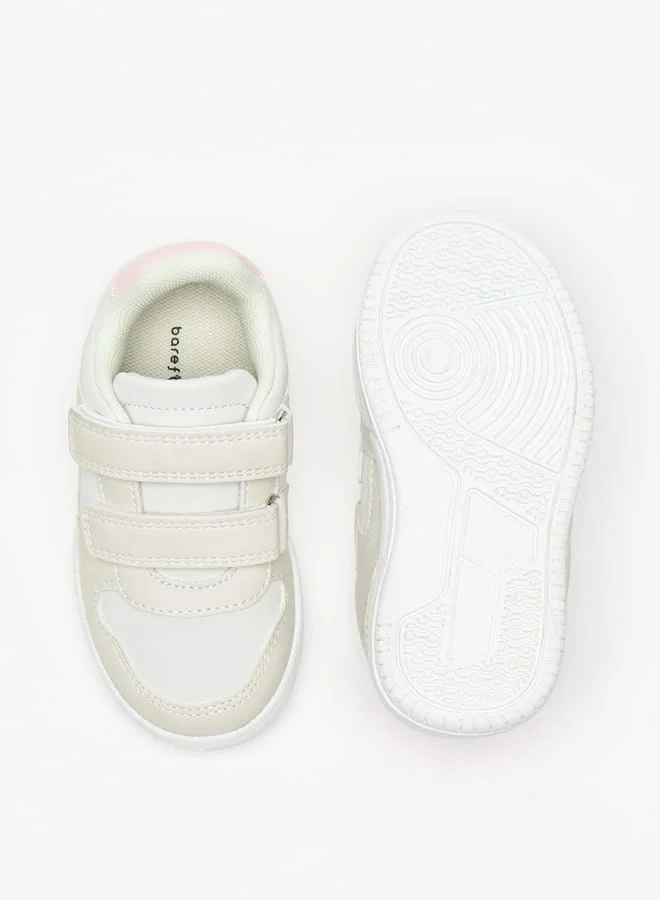 Barefeet Panelled Lightweight Sneakers with Hook and Loop Closure
