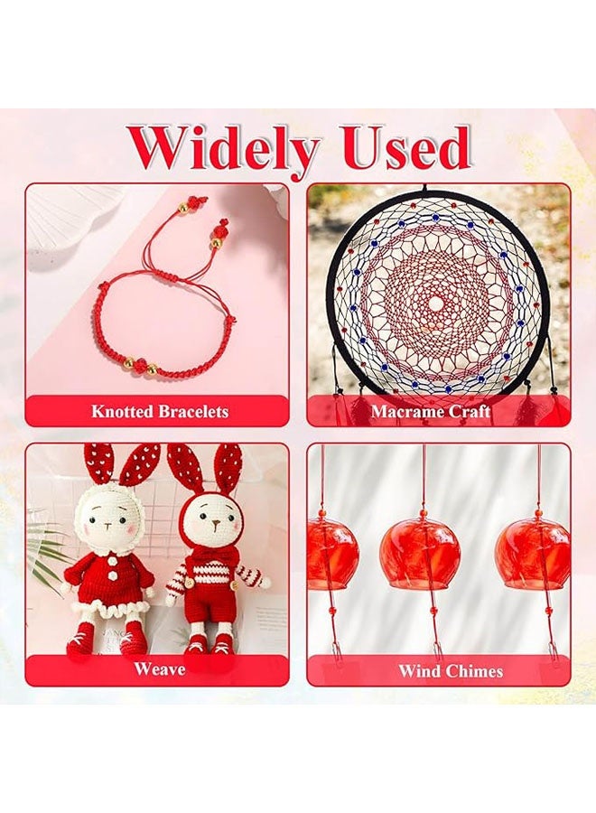 Happy D 100m 0.8mm red/black elastic cord, elastic string, for making beaded bracelets and jewelry, 2 pieces - Image 5