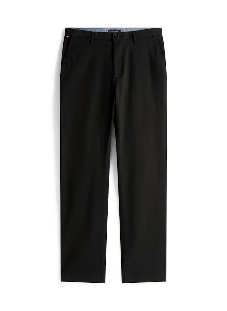 Tommy Hilfiger Black Dover Regular Straight Twill Chinos for Men | Best Price UAE