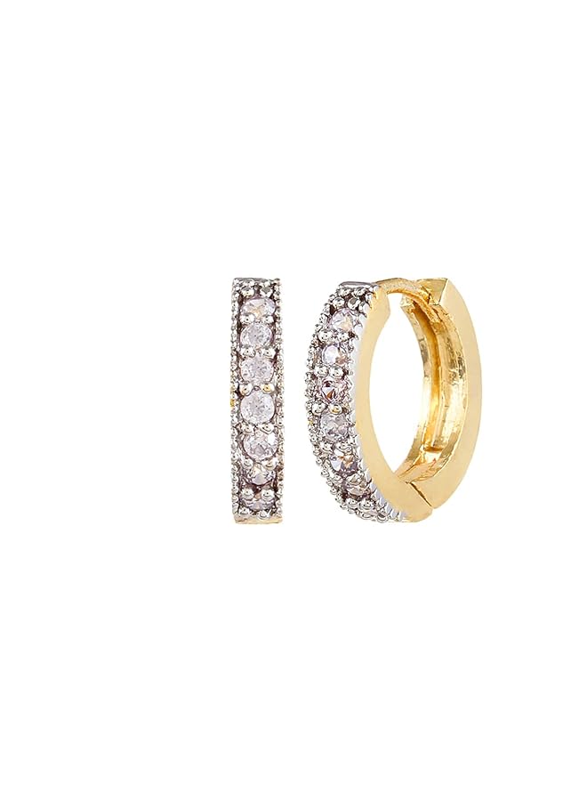 YouBella Stylish Fancy Party Wear Jewelery Gold Plated Drop Earrings For Women Golden Ybear_0010_Fof - Image 3