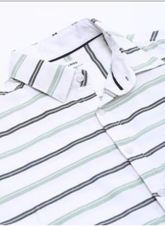 Dennis Lingo Men's White Slim Fit Cotton Casual Shirt  - Image 5