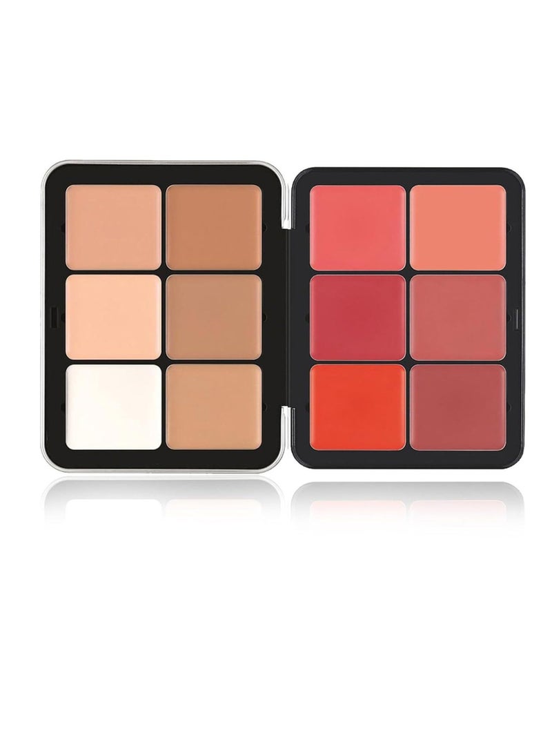 General Carla Secret Concealer Palette 12 Colors Carla Secret Makeup Carla Secret Cream Blush Palette New Carla Secret Makeup Palette Long-lasting Full Coverage Makeup  - Image 1