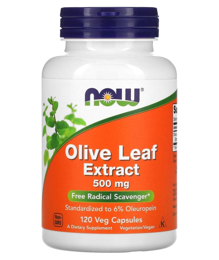 now Olive Leaf Extract 500 mg 120 Veg Capsules