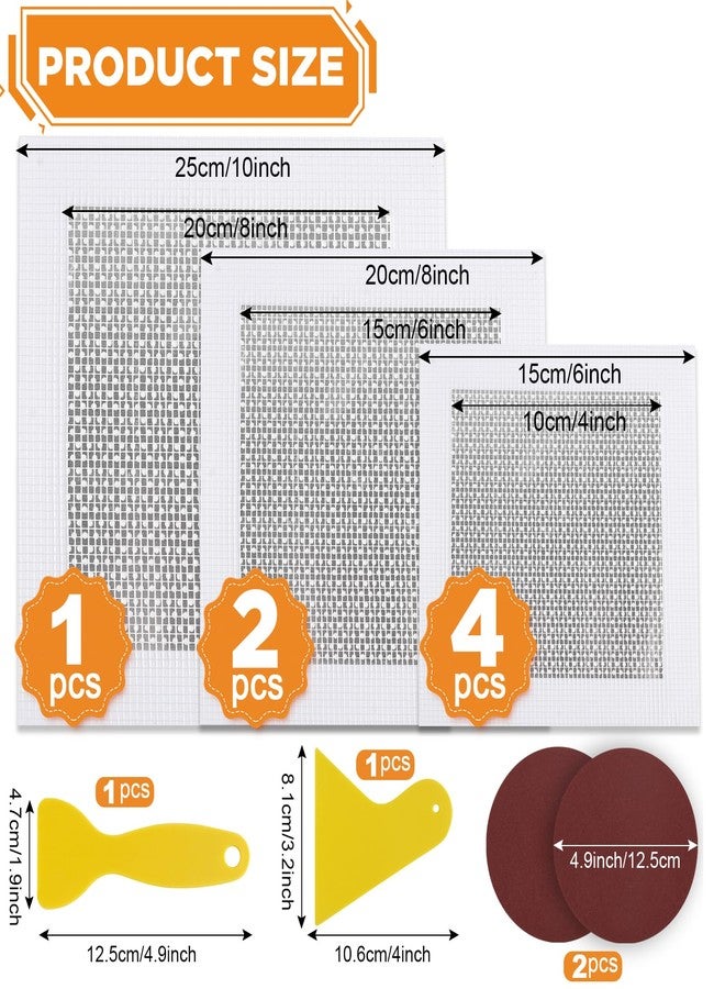 Romeda Drywall Patch Kit 11 Pack, 4/6/8 Inch Wall Patch with Extended Self Adhesive Mesh, Dry Wall Patch with Scraper and Sandpaper for Hole Repair - Image 2
