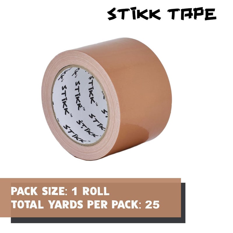 STIKK Duct Tape - Tan Duck Tape - 3 inch x 25 Yards - Heavy Duty Tape for Repairs, Household Projects - for Commercial HVAC and Construction - Effective Heavy Duty Waterproof Duct Tape - Image 3