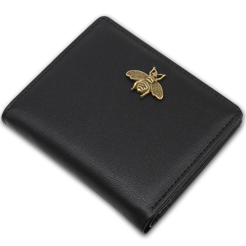 Altally Small Women Wallet RFID Blocking Bifold Pocket Wallet Slim Compact Ladies Purse Mini Wallets For Women (Black) - Image 1