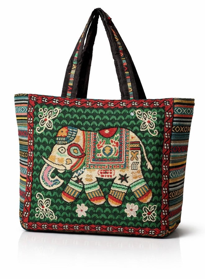 CULT FACTORY Stylish Jute Handbag for Women Shoulder Hand Bag Ladies Big Size Bag - Image 1