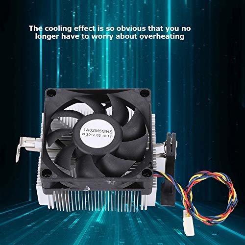 Vbestlife 12V CPU Cooling Fan, Extruded Aluminum Heatsink CPU Cooler Hydraulic Bearing 2200RPM High Speed 7015 Silent Fan for - Image 5