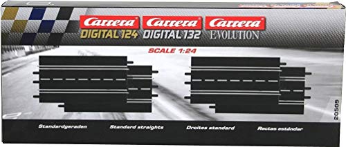 Carrera 20509 Standard Straights Track Extension Pack for Digital 124132 Evolution Slot Car Race Set 4 Pcs - Image 1