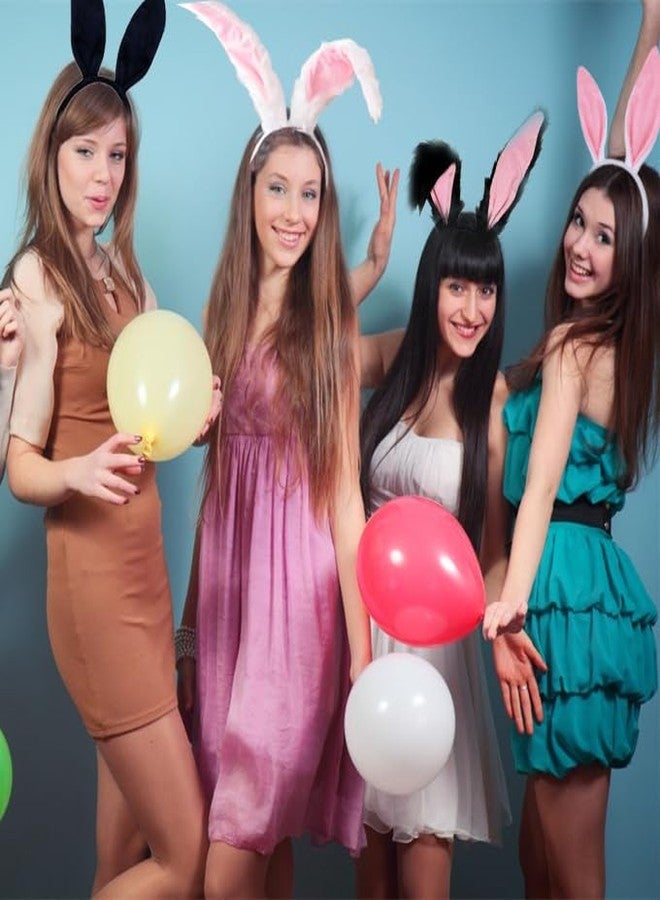 Kiddale 2Pcs Bunny Ears Headbands,Black Easter Rabbit Hair Bands,Bunny Ear Hair Hoop Rabbit Costume Accessories for Easter Halloween Spring Party Cosplay - Image 2