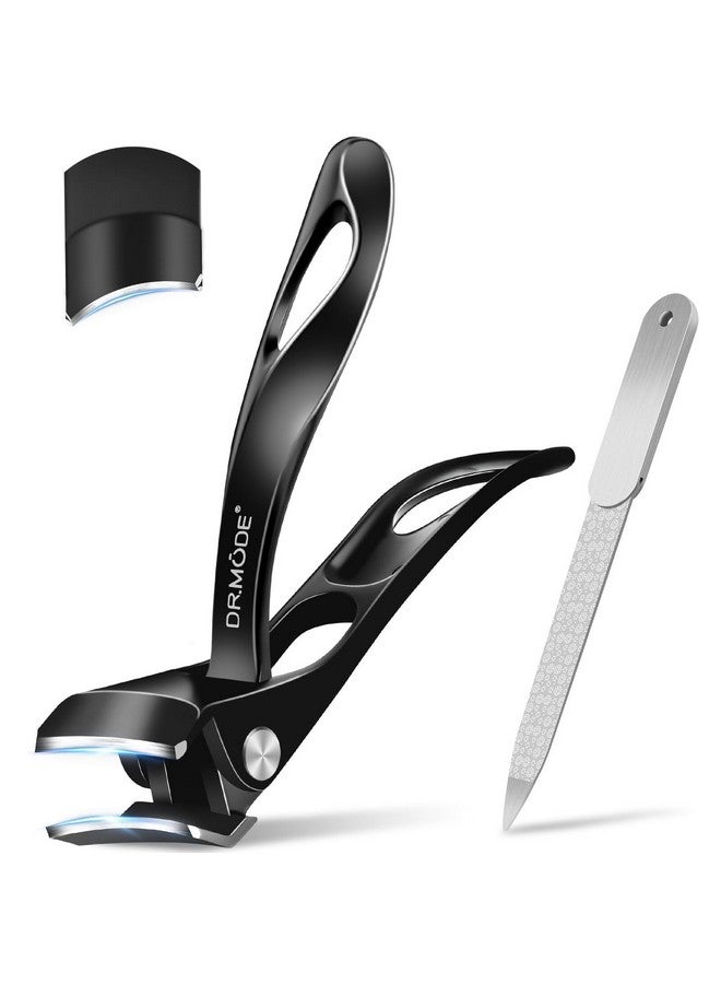 DRMODE Toe Nail Clippers for Thick Nails for Seniors, Slanted Angled Head Large Toenail Clippers for Men with Wide Jaw, Heavy Duty Sharp Edgy Fingernail Clipper with Long Handle - Image 1