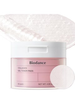BIODANCE Collagen Gel Toner Pads | Pore Perfecting, Improving Elasticity, Korean Toner Pads for Sensitive Skin | 4.93 fl.oz.(140g), 60Pads  - Image 1