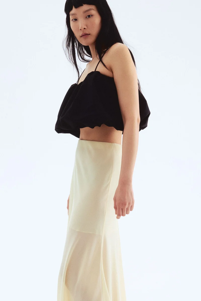 H&M Chiffon maxi skirt