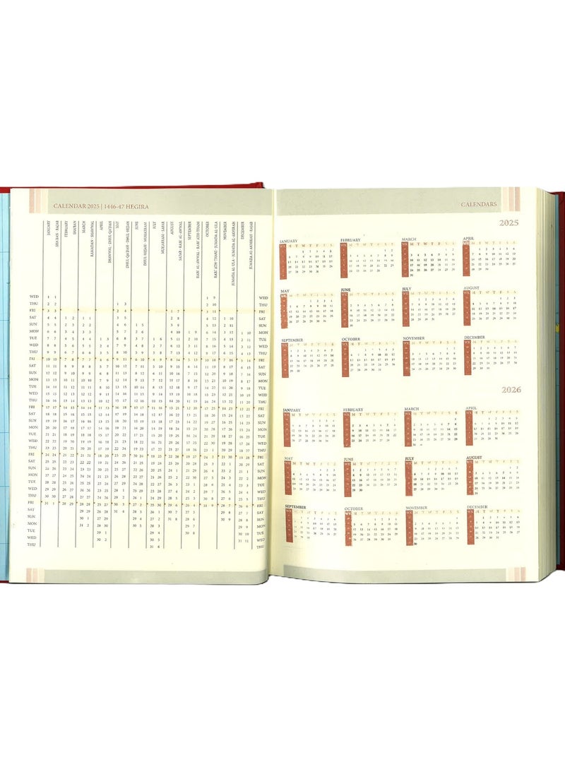 Psi - 2025 Executive Diary With Green PU Cover A5 Size - Image 1