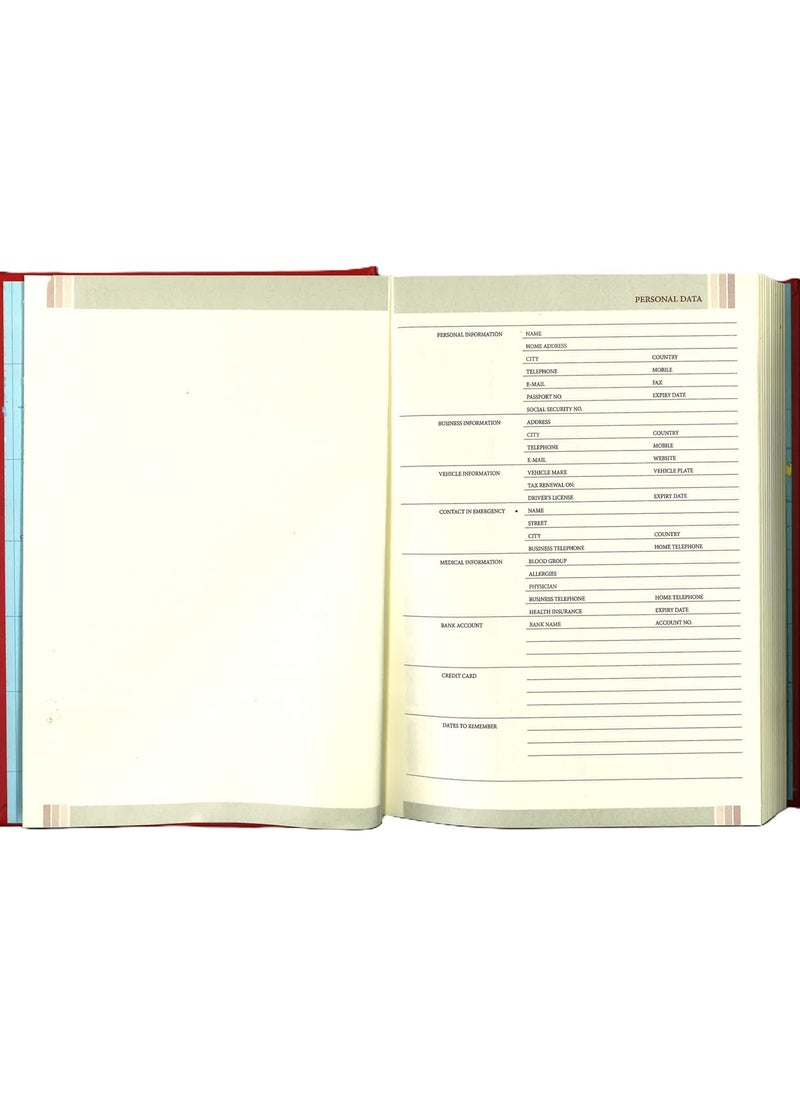 Psi - 2025 Executive Diary With Green PU Cover A5 Size - Image 1