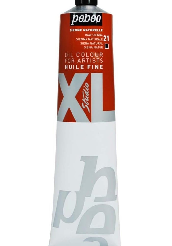 Pebeo Fine XL Oil Paint 200ml Tube – Natural Sienna – Rich Light Brown Shade for Artists & Students - Image 1