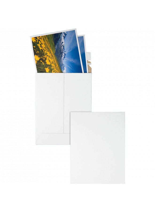 Quality Park 6 x 8 Photo Document Mailers, Redi-Strip Self Seal Closure, Rigid Stay Flat Mailer, White Recycled Fiberboard, 25 per Box (QUA64007) - Image 3