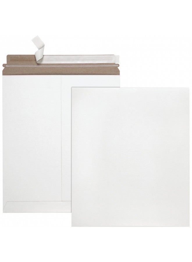 Quality Park 6 x 8 Photo Document Mailers, Redi-Strip Self Seal Closure, Rigid Stay Flat Mailer, White Recycled Fiberboard, 25 per Box (QUA64007) - Image 2