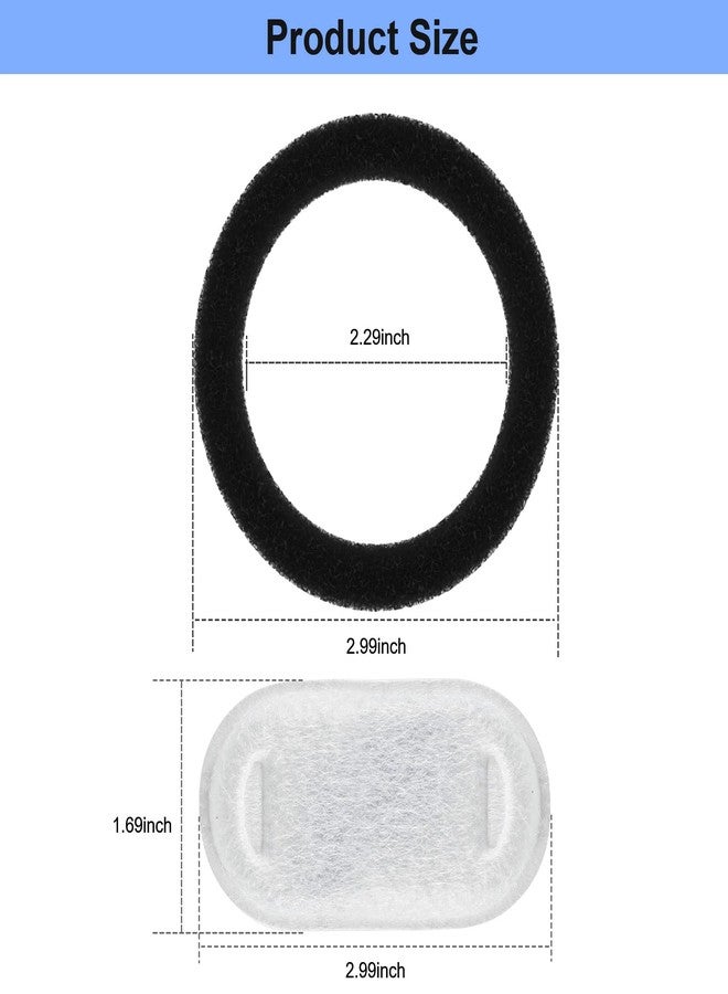 Wonder Creature 8 Pack Cat Water Fountain Filter Replacement, 4+4/8+8/12+12/16+16 Pack for Stainless Steel Cat Water Fountain 2L/67oz and 3.2L/108oz, 4 Carbon Filters & 4 Pre-Filter Sponges - Image 5