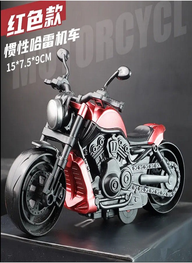 die cast Motorcycle,Pull Back Motorcycle Toy, 1:12 Motorcycle Model for Kids,Pull Back Motorcycle Toys (Red)  - Image 1