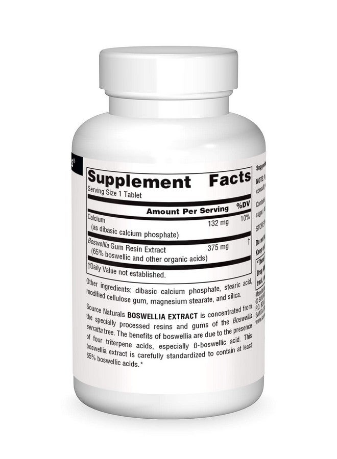 Source Naturals Boswellia Extract 243 Mg Dietary Supplement 50 Tablets - Image 4