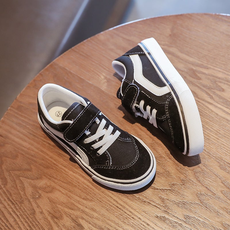 Children'S Canvas Shoes, Boys' Cloth Shoes, Girls' Sneakers, 2025 New Versatile Girls' Shoes, Young Children'S Student Shoes - Image 1