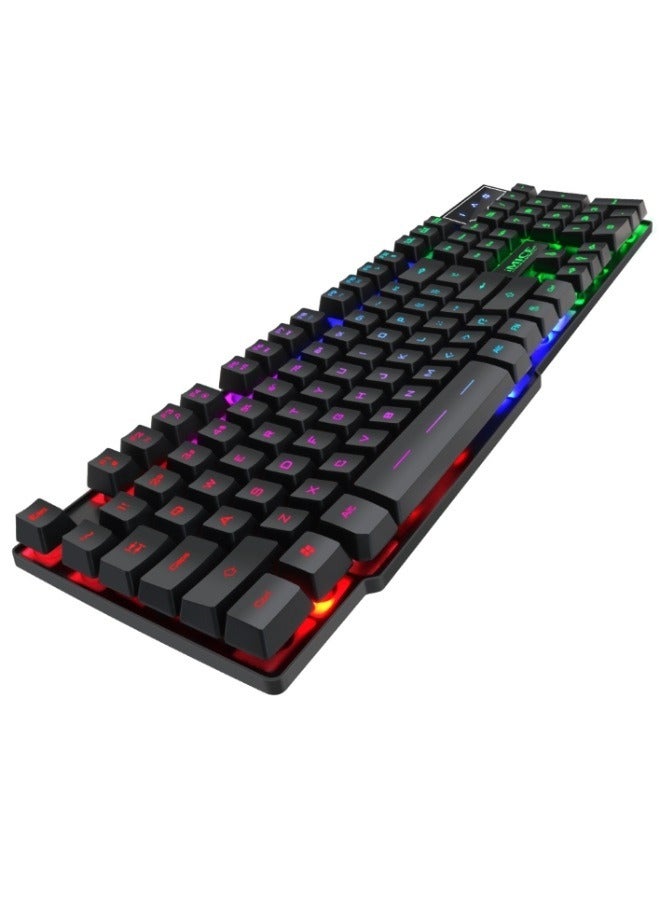 Colorful Backlit Keyboard That Emits Light, Wired Gaming Mechanical Keyboard - Image 3