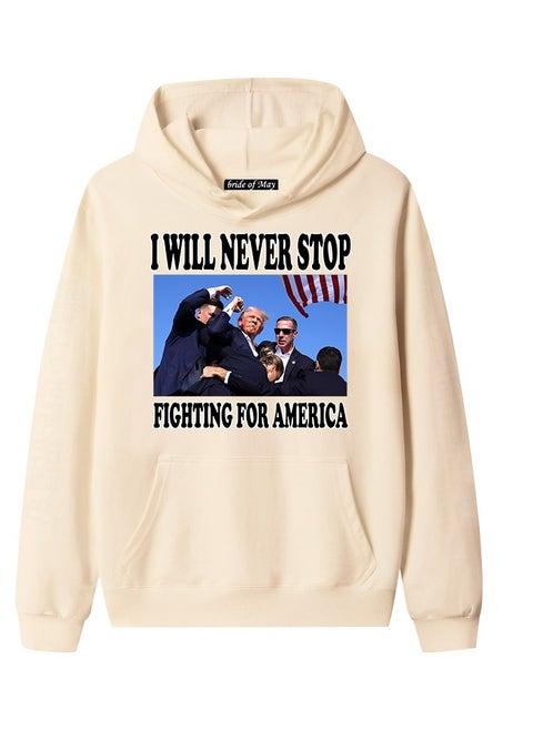 New Trump Print Hoodie