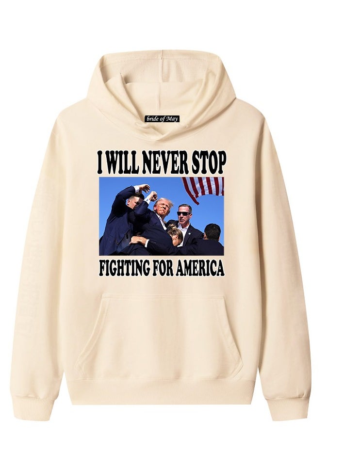 KUYING - New Trump Print Hoodie - Image 1