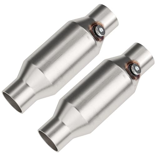 ASOPARTS 3" Universal Catalytic Converter, 3" Inch Inlet/Outlet Cat Converter with O2 Port (2 Pcs) - Image 1