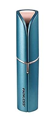 Cleanfly Hair Removal for Women, Painless Premium Eyebrow Trimmer USB Rechargeable Conture Hair Remover and Exfoliation Device for Face and Body with Built-in LED Light Lipstick Style (Green) - Image 1