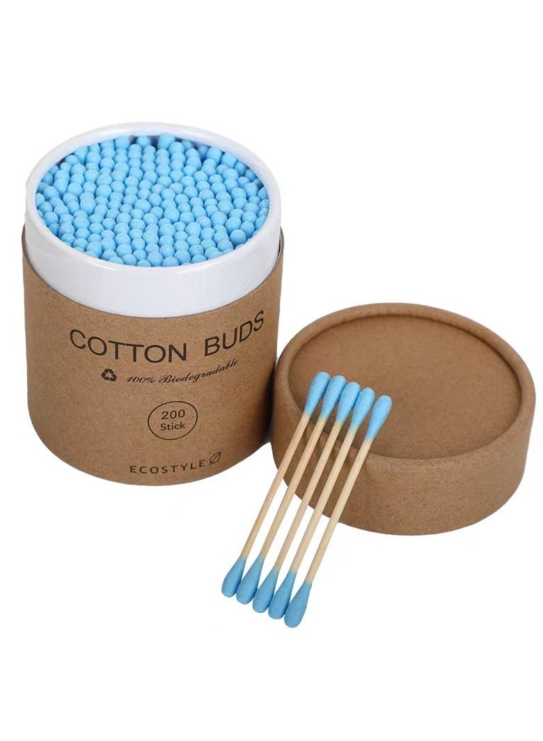 Blue And Pink Two-Piece Cotton Swab - Image 1