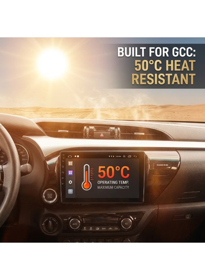 شاشة تعمل باللمس أندرويد نظام ستيريو السيارة لتيوتا هيلوكس 2013-2018 مع GPS الملاحة Carplay - Image 3