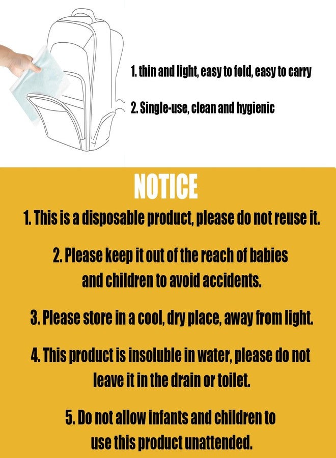CNYMANY 40 pcs Disposable Bibs and Placemats for Baby, Leak Proof Travel Feeding Bibs and Place Mats for Infants Toddlers for Traveling and Outdoor Use - Image 5