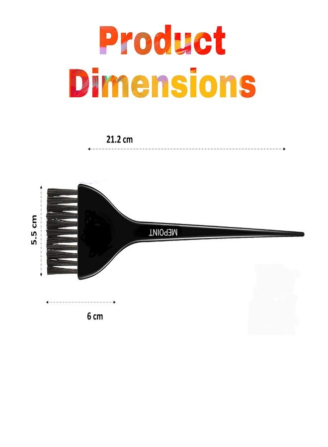 MEPOINT Wide Hair Dye Brush, Long Tail Hair Dye Color Brush Applicator Black for Men and Women (Balck-2) - Image 3