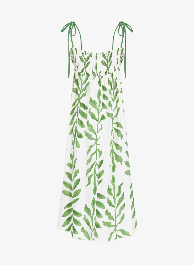 ايلا بلس فستان صيفي بطبعة استوائية