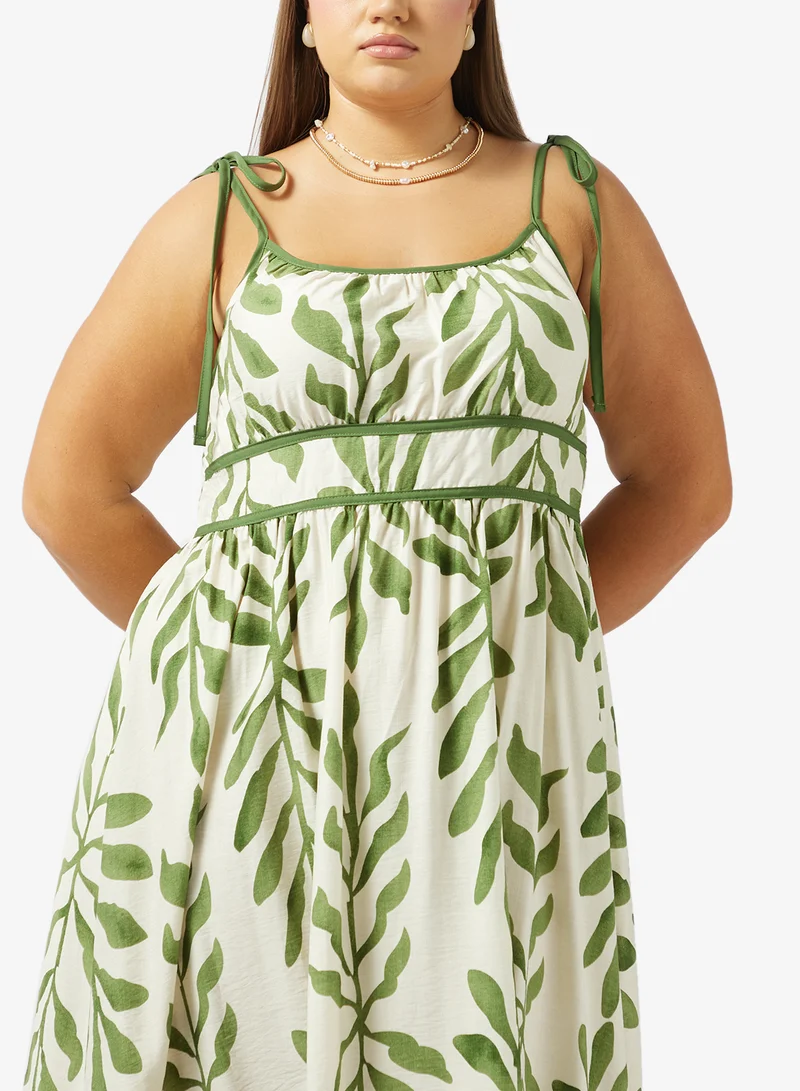 Ella Plus Tropical Print Summer Dress