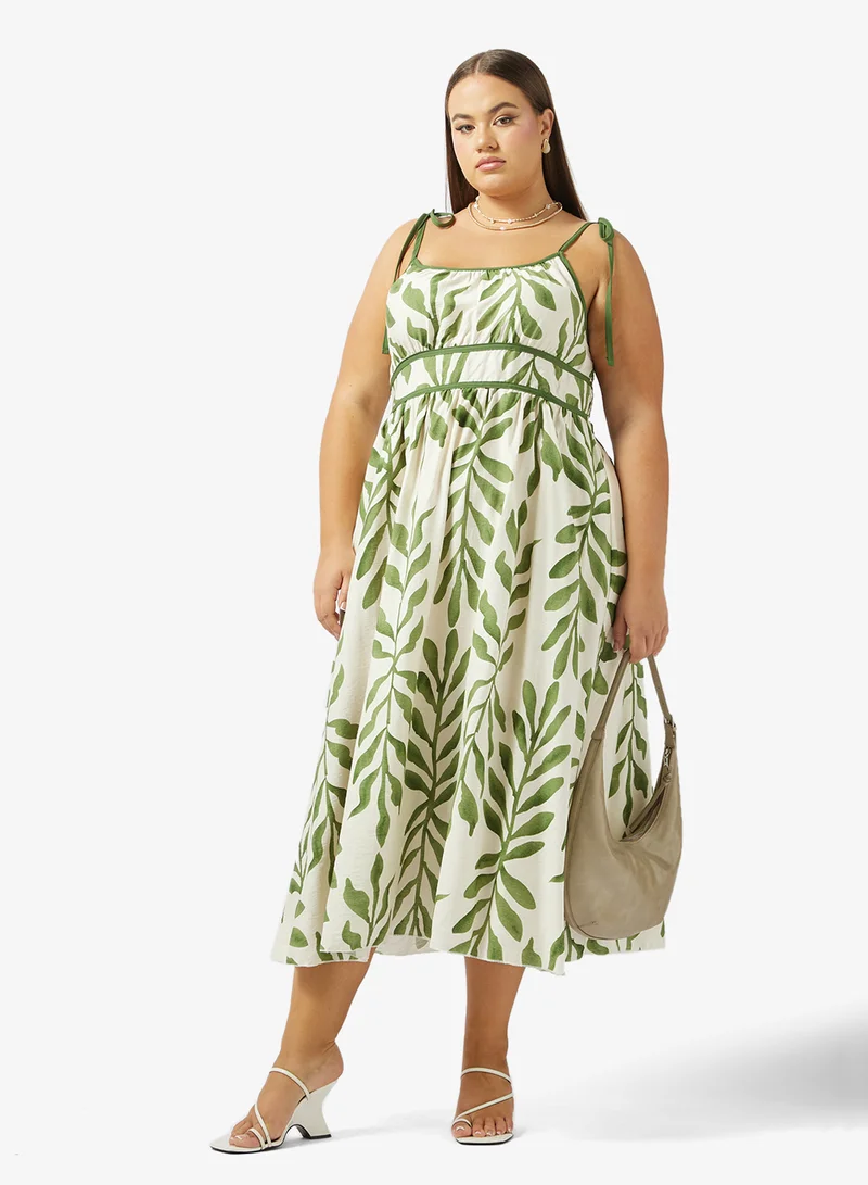 Ella Plus Tropical Print Summer Dress